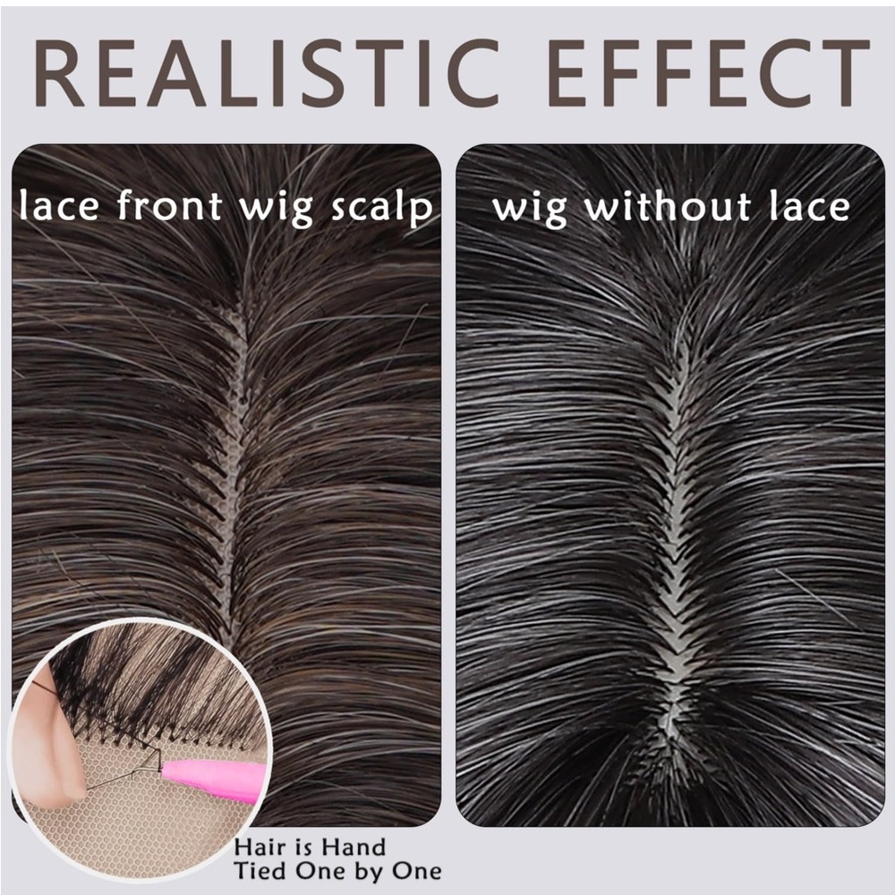 Synthetic Mixed Blonde Lace Tab Wavy Wig - Picture 3 of 14